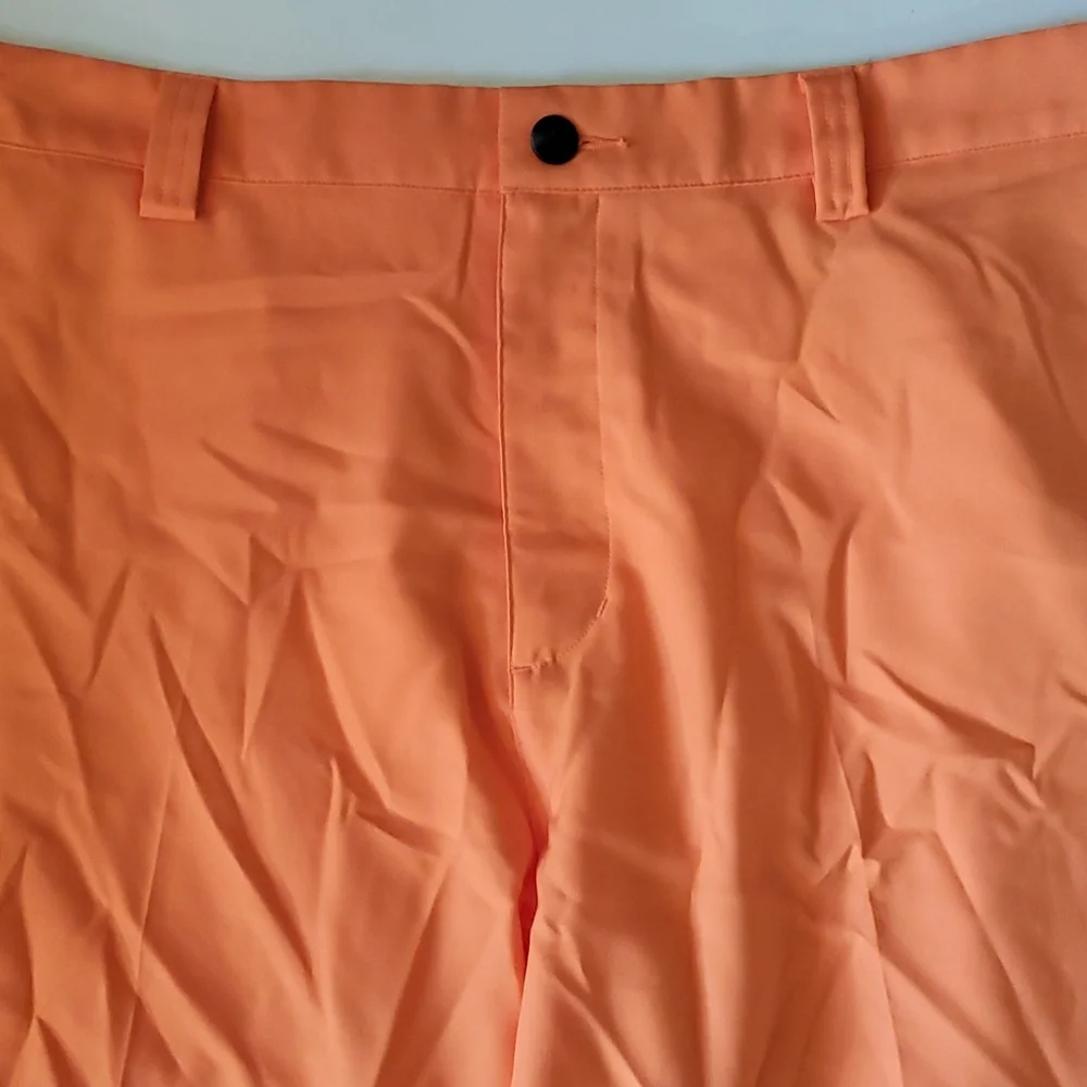 Adidas climalite men's 38 orange breathable activewear shorts